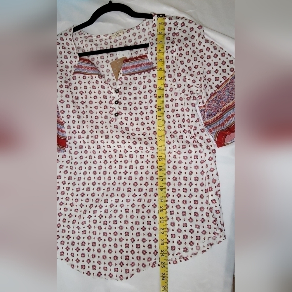 NWT Mason and Belle Floral Boho Tunic Size Small - Picture 7 of 9
